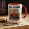 Soul Sisters Personalized Accent Coffee Mug (11, 15oz)