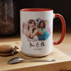 Forever Moments Personalized Photo & Text Accent Coffee Mug (11, 15oz)