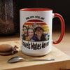Personalized Best Travel Buddies Accent Coffee Mug (11, 15oz)